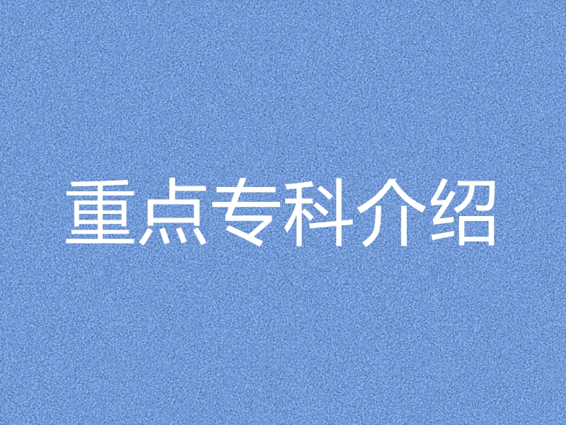 【测试】重点学科介绍