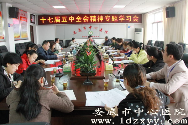 我院举行十七届五中全会精神学习